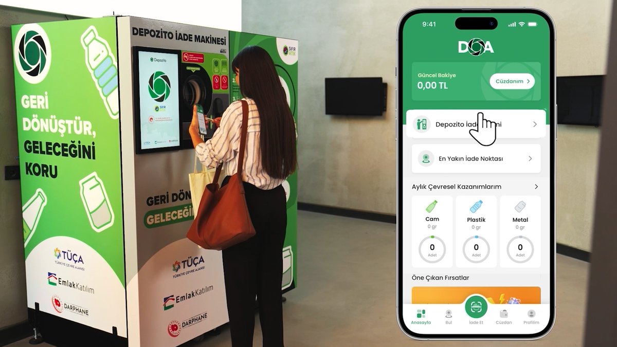 Depozito İade Makineleri, Sakarya'nın ardından; Erzurum, Mersin, Gaziantep, Samsun, İzmir ve Konya’da da kuruldu.