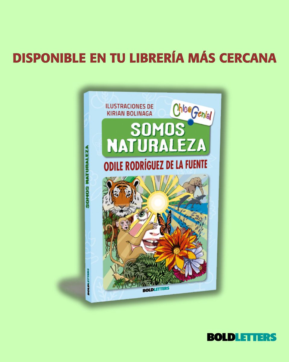 Todo lo que nos rodea está hecho de materia. Las rocas de la geosfera, al aire de la atmósfera, pasando por el agua de la hidrosfera y, por supuesto, toda la vida de la biosfera.

“Somos naturaleza” nuevo libro de la serie Chic@Genial, escrito por Odile Rodríguez de la Fuente.