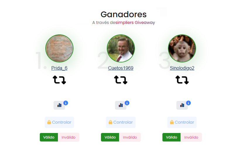Darío Madrid (@dario_madrid_f) on Twitter photo Ya tenemos los ganadores del sorteo de los 125.000 seguidores de mi libro "Inquisición española: procedimiento y realidad del Santo Oficio" publicado por <a href="/EditorialEdaf/">Editorial Edaf</a> :
+ <a href="/Prida_6/">Fran</a>
+ <a href="/Cuetos1969/">Miguel A. González</a>
+ <a href="/Sinolodigo2/">Sinolodigo...</a>
Mandarme un privado con vuestra dirección y os lo haré llegar. Ya tenemos los ganadores del sorteo de los 125.000 seguidores de mi libro "Inquisición española: procedimiento y realidad del Santo Oficio" publicado por <a href="/EditorialEdaf/">Editorial Edaf</a> :
+ <a href="/Prida_6/">Fran</a>
+ <a href="/Cuetos1969/">Miguel A. González</a>
+ <a href="/Sinolodigo2/">Sinolodigo...</a>
Mandarme un privado con vuestra dirección y os lo haré llegar.