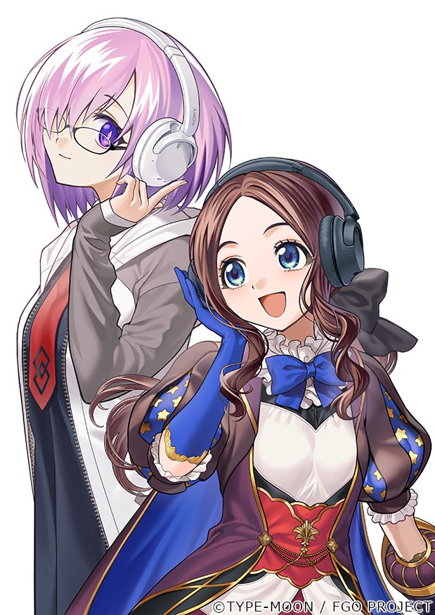 N_morninglight's tweet image. 【おしらせ】
ソニーヘッドホン&ウォークマンとのコラボの
マシュとダヴィンチちゃんを描かせていただきました!
本日7月14日(月)より注文受付開始しているそうです。
クラス15種…!めちゃくちゃ悩みますね!
どうぞよろしくお願いいたします😊🎧
#FGO
詳細はこちら↓
sony.jp/headphone/stor…