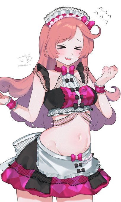 ロングヘアの彩瀬なるちゃんにサマーメイドコーデ着てもらいました