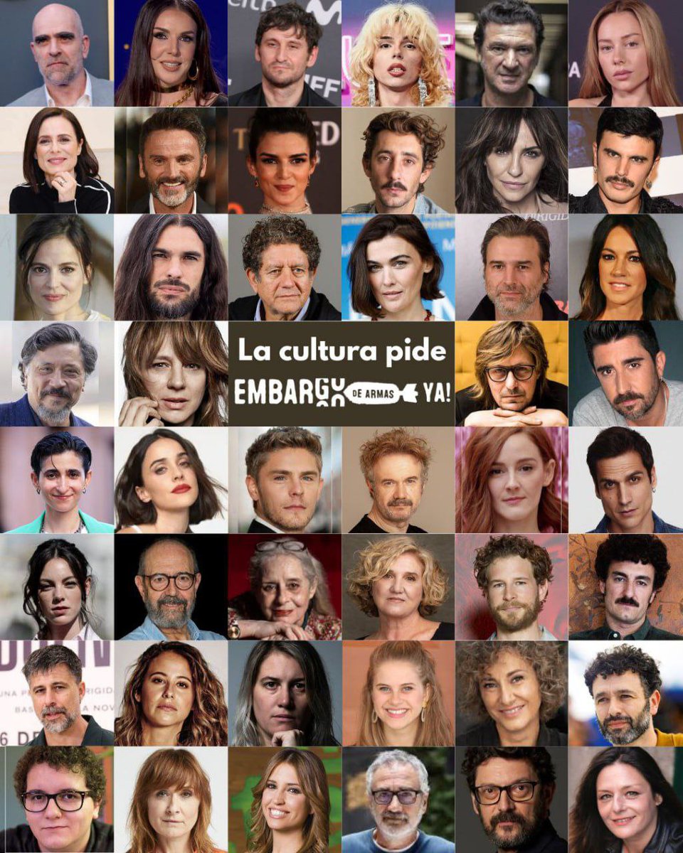 🔻+1200 voces de la cultura exigen 
¡Embargo militar YA!

Hoy 14/7 a las 9:30h, lectura pública en @Teatro_Barrio (Madrid)

🍉 Firma tú también
rescop.org/bds/la_cultura…

<a href="/desdelamoncloa/">La Moncloa</a> <a href="/sanchezcastejon/">Pedro Sánchez</a> <a href="/jmalbares/">José Manuel Albares</a> @DefensaGob

#CulturaPorPalestina #StopArmasConIsrael #SíAlEmbargo