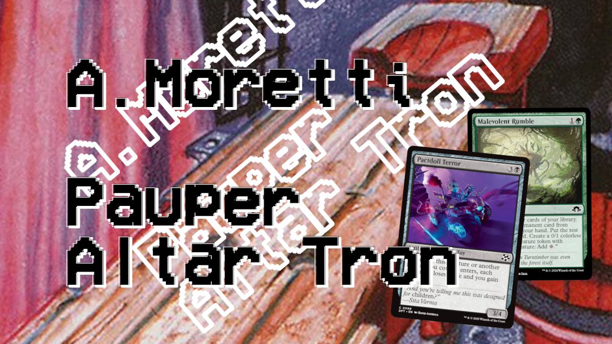 A_AdeptoTerra's tweet image. youtu.be/CKG1FG3_1fg
ho registrato una lega con la lista di Altare che ha portato in top4 al Paupergeddon Francesco Foschi
#mtgpauper