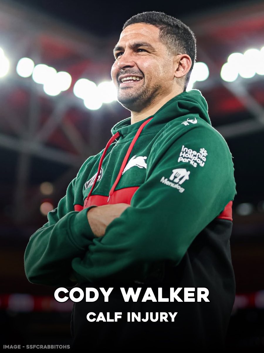 NRL PHYSIO (@nrlphysio) on Twitter photo Cody Walker isn’t expected to play again in 2025 with a calf injury expected to require another 6-8 weeks of rehab (via <a href="/badel_cmail/">Pete Badel</a>).
Walker was looking to return in Round 20 from a hamstring injury. This brings him to 6 lower limb soft tissue injuries for the year - calf, Cody Walker isn’t expected to play again in 2025 with a calf injury expected to require another 6-8 weeks of rehab (via <a href="/badel_cmail/">Pete Badel</a>).
Walker was looking to return in Round 20 from a hamstring injury. This brings him to 6 lower limb soft tissue injuries for the year - calf,