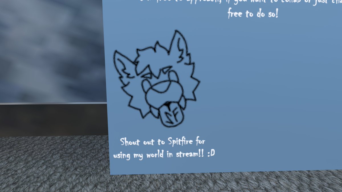 WolfSpitfire's tweet image. I'm mentioned in the Porter Robinson Cheerleader world in VRChat. This is going to be my go-to world for fun streams from now on π€©