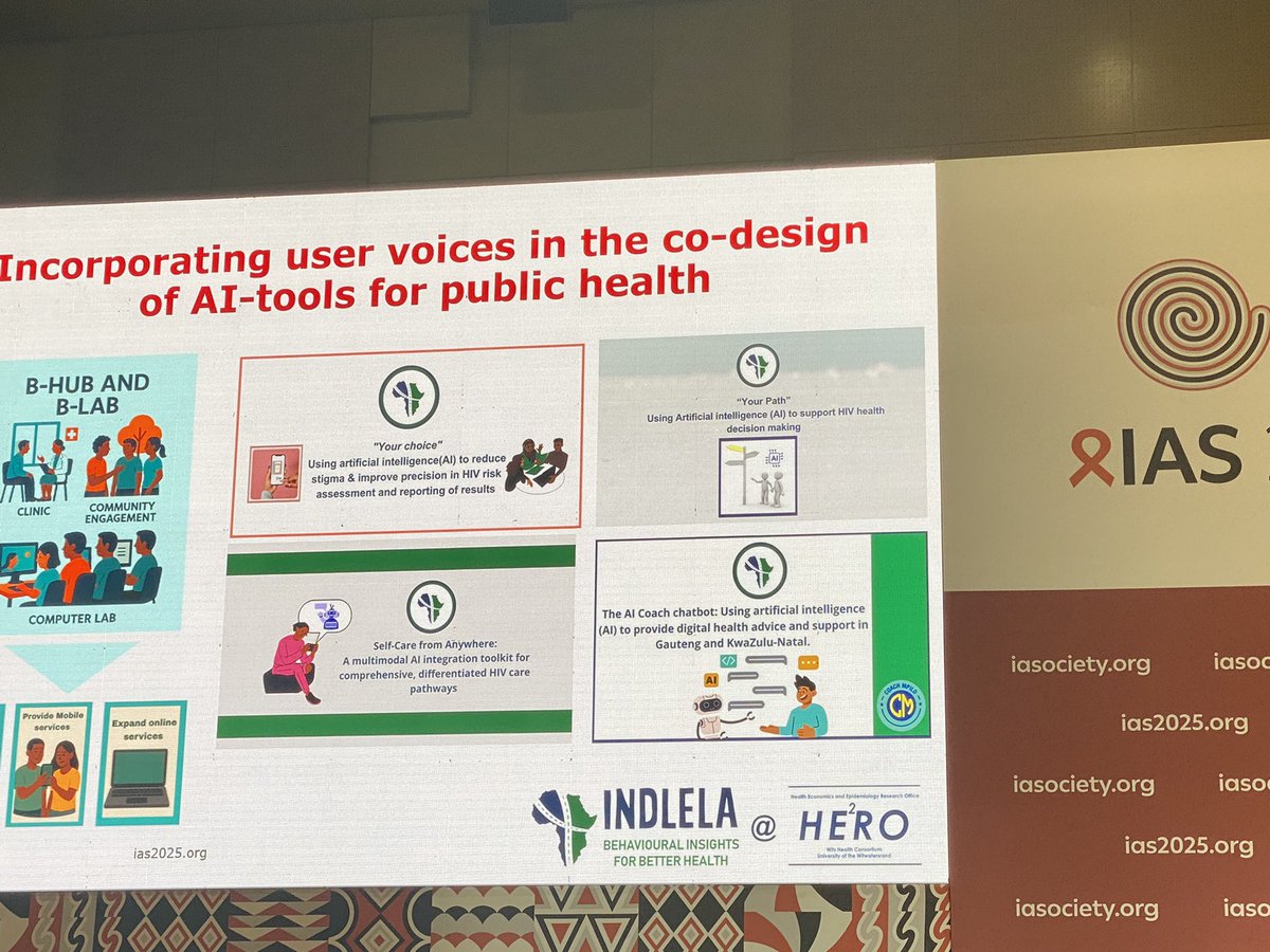 Day 1 at #IAS2025 and already so much to take in!

Attended a powerful session on behavioral science in digital technology. 

We can’t talk about HIV prevention without investing in digital tools that meet young people where they are—on their phones, in real time. <a href="/YAhealth_/">YAhealth</a>