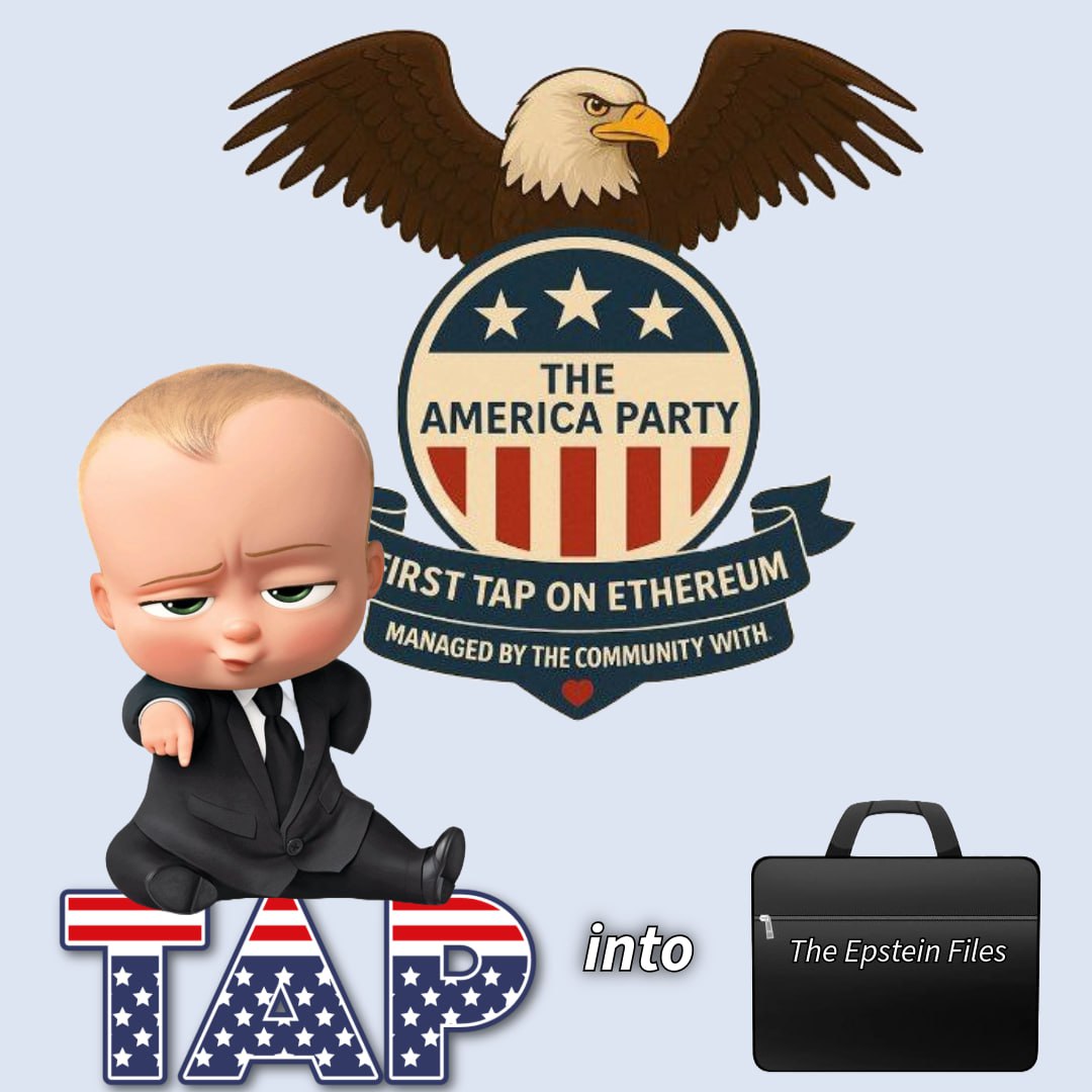 TAPctoEth's tweet image. The America Party will TAP into the Epstien Files, soon the whole world will know 🇺🇲