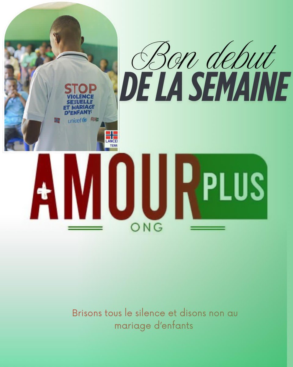 Porter ce message, c'est porter une responsabilité.
Dire STOP à la violence sexuelle et au mariage d'enfants, c'est refuser l'inacceptable et défendre l'innocence.
Brisons le silence et dénonçons tout acte d'abus au sein de nos communautés respectives.