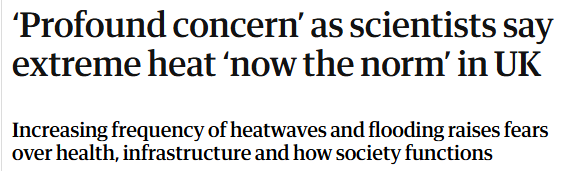 carla_denyer's tweet image. Scary to see extreme heat become the norm in the UK - this will cost more and more lives.
What is govt doing to protect us from these effects of climate change that are already with us?
And how can they justify giving go-ahead to airport expansion which will worsen the crisis?