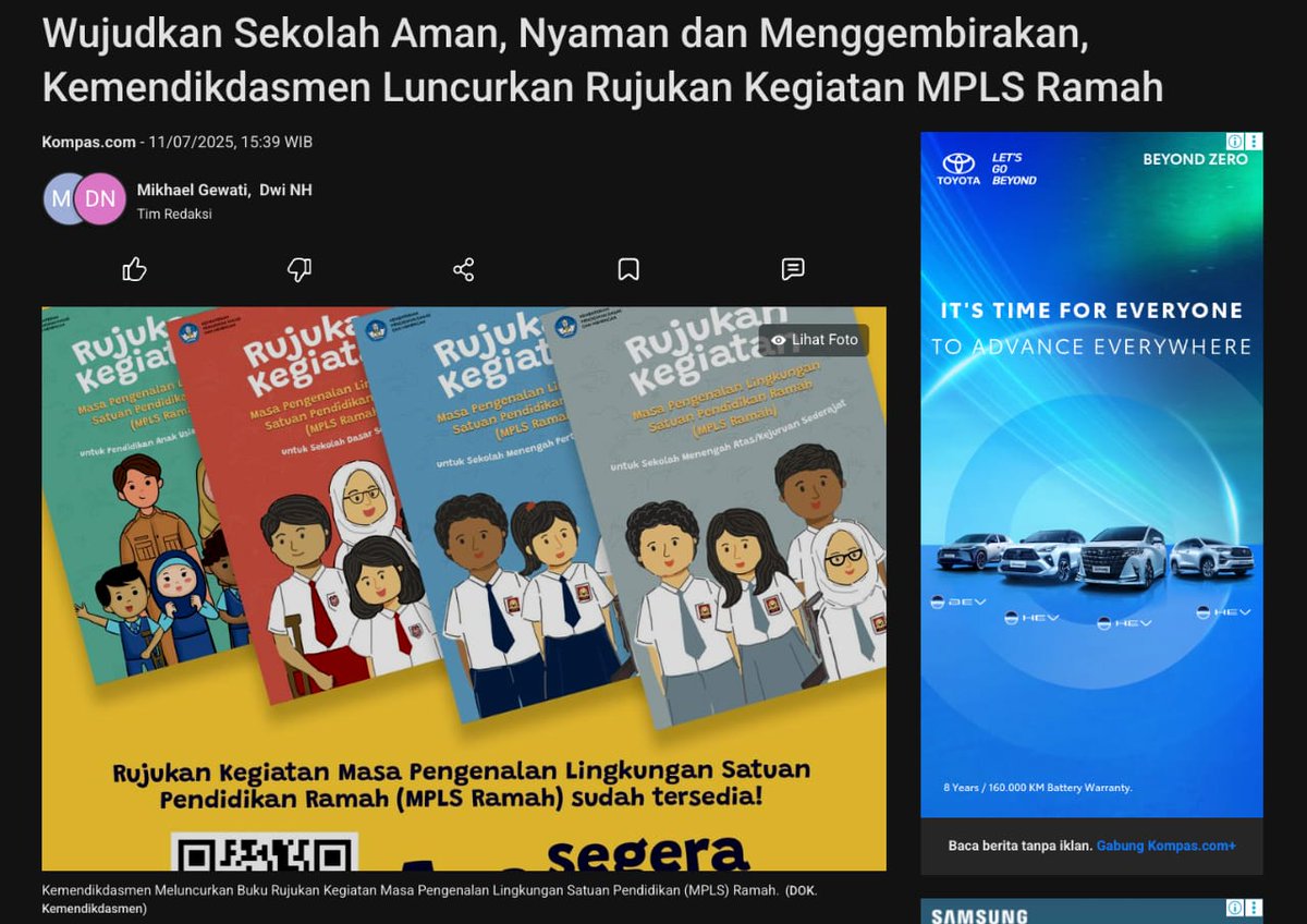 sinfhl's tweet photo. Setiap anak berhak disambut dengan tangan terbuka, bukan suara keras. Terima kasih semua pihak yang sudah ikut ubah wajah MPLS jadi lebih manusiawi #MPLSRamah https://t.co/eUZdiwgqNH