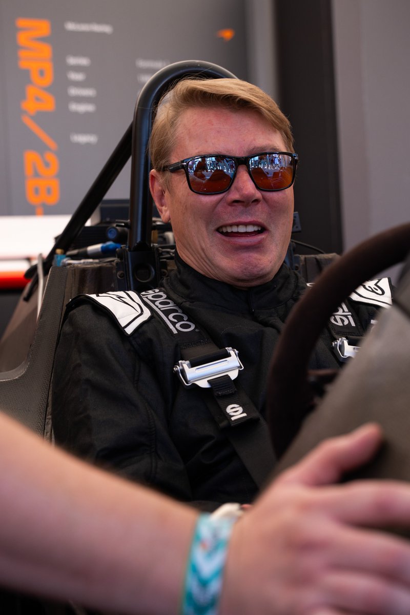 McLarenF1's tweet photo. Legendary car 🤝 Legendary driver 

We loved seeing you on that run at Goodwood, @F1MikaHakkinen 🤩

#McLaren https://t.co/FmVfbo08wo
