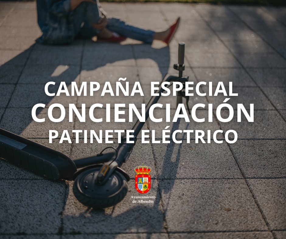 ¡Atención si usas patinete eléctrico!
Los patinetes son vehículos y deben cumplir todas las normas de circulación.
Se anuncian campañas de vigilancia desde el área de Tráfico.
Circula con responsabilidad.

Tu seguridad es lo primero.