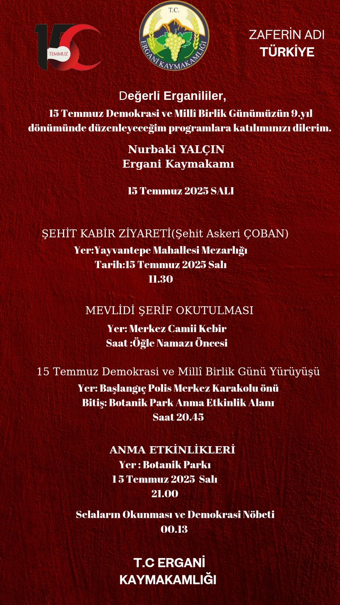 T.C. Ergani Kaymakamlığı (@erganikaymakam) on Twitter photo 