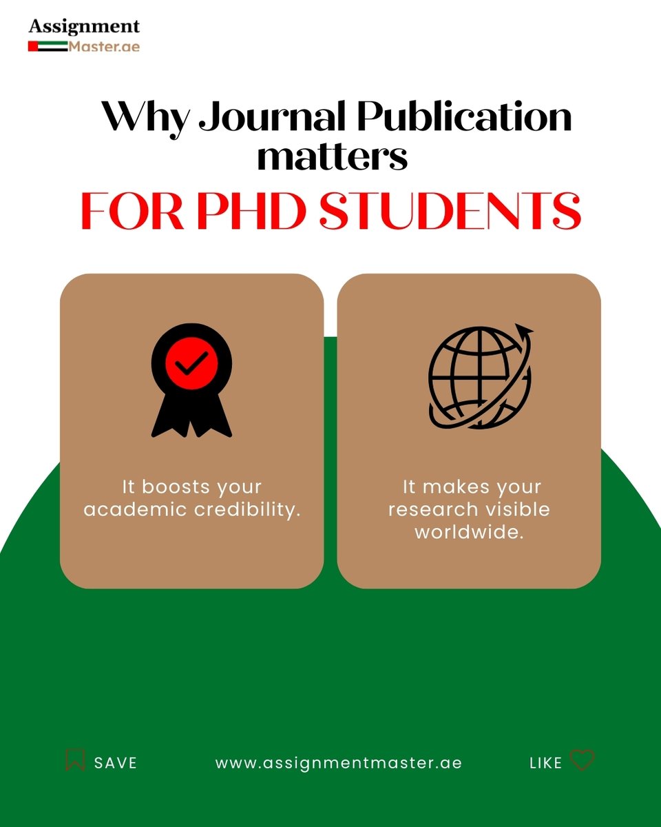 Assignments_ae's tweet image. Did you know one good journal article can level up your entire PhD? It proves your research is worth sharing, builds your academic reputation, and opens doors for scholarships and big opportunities.

DM us for help.

#phdstudents #journalpublication #assignmenthelpuae