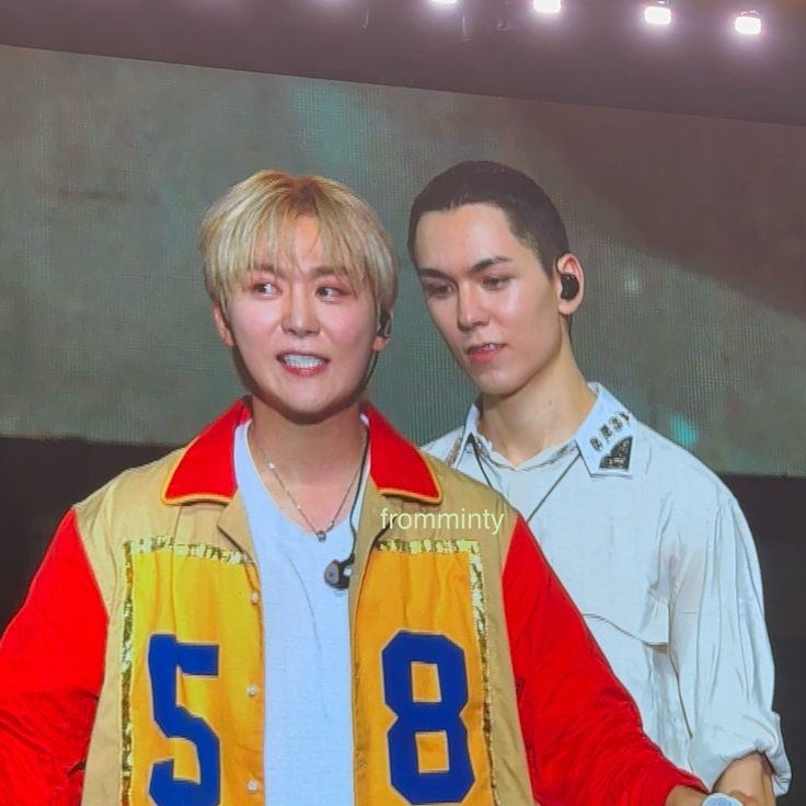 seventeen's "your buzz cut and my hair bleached" line