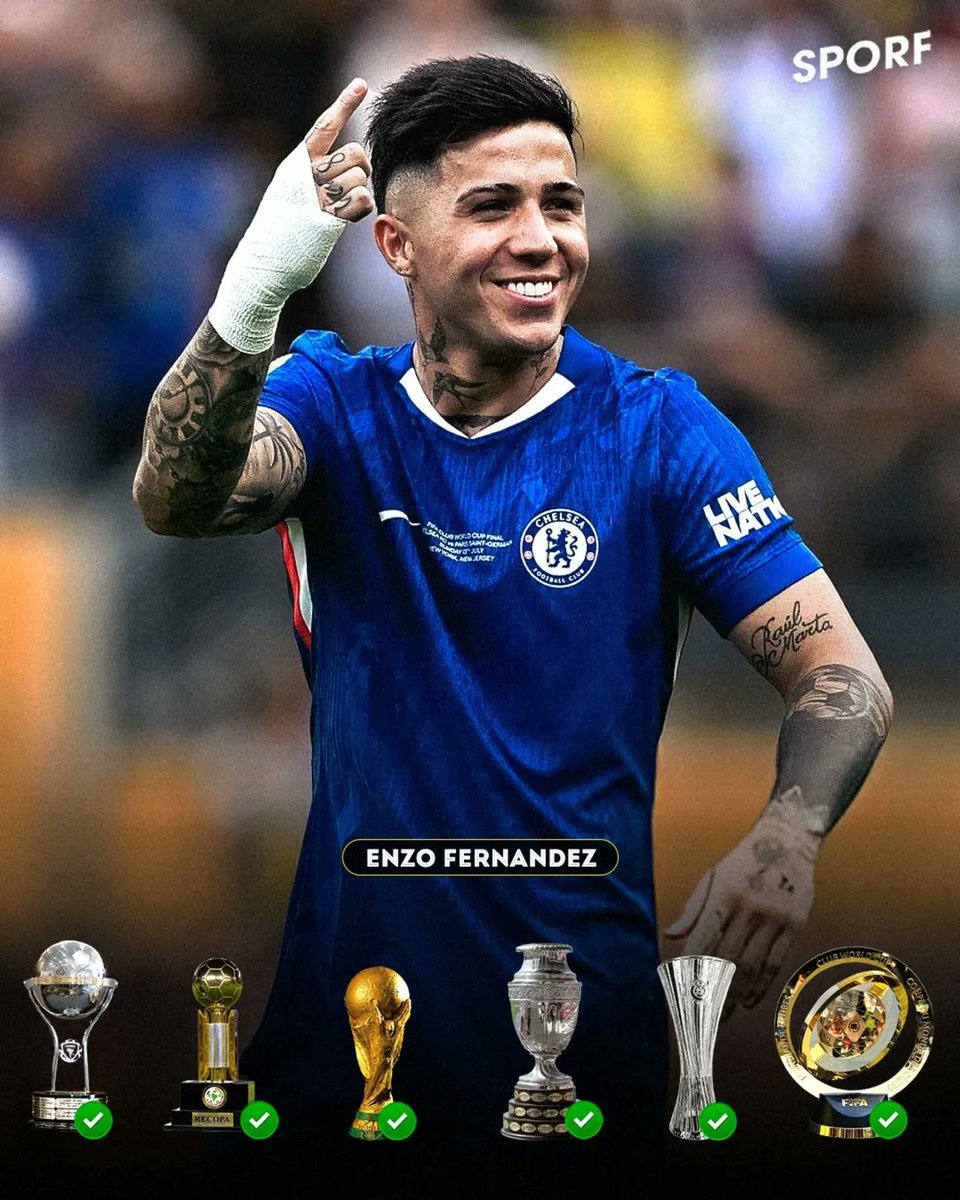 Sporf's tweet image. Undefeated on the biggest stage. 🧠🔥🇦🇷
Enzo Fernández has never lost an International Final that he’s played in. 👏