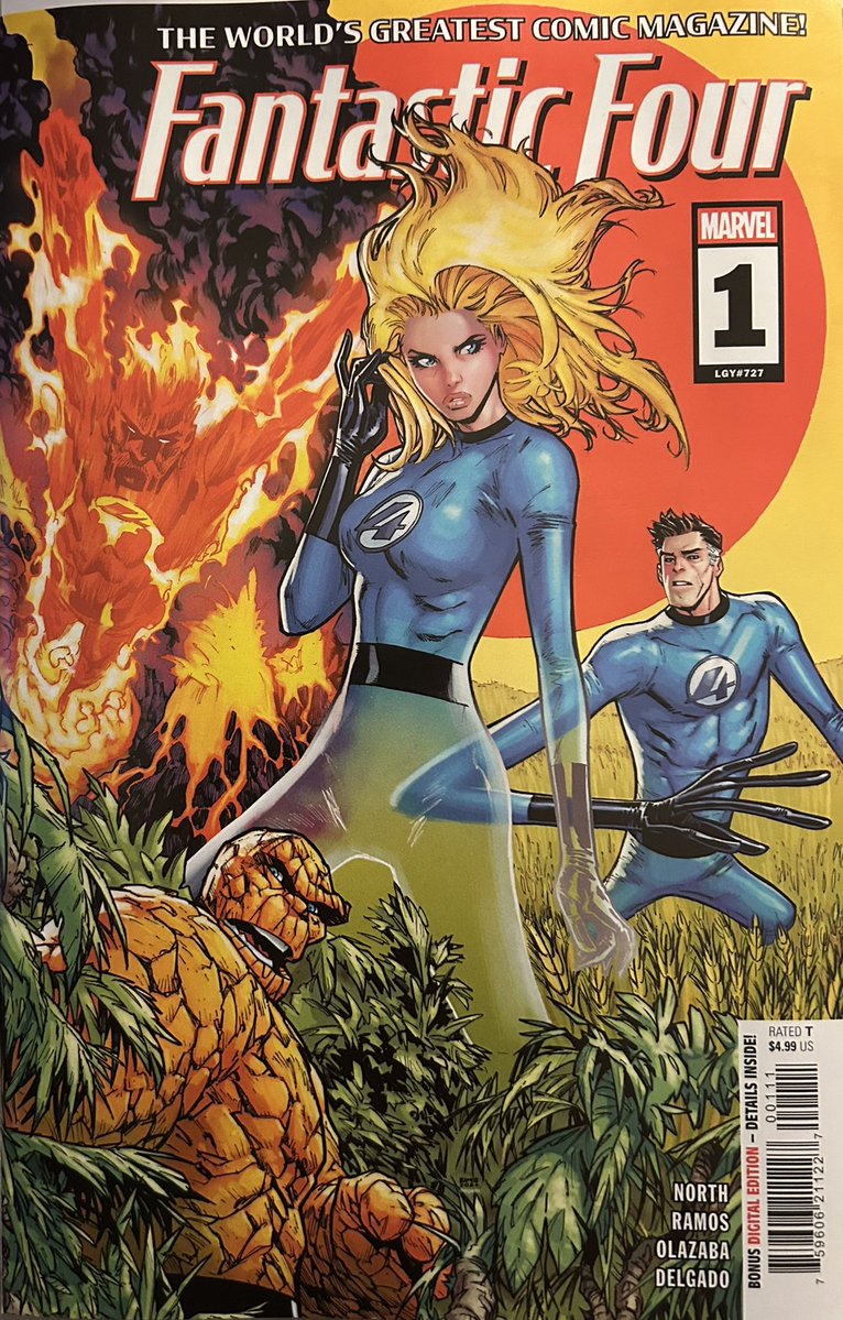 comicsmiz's tweet image. #FantasticFour #1 by Ryan North and @humberto_ramos. The FF take on Emperor Doom but he is too powerful and banishes them across time. Luckily, Reed planned for this eventuality. Now each member has to survive and find each other through time. Very creative and highly recommend.