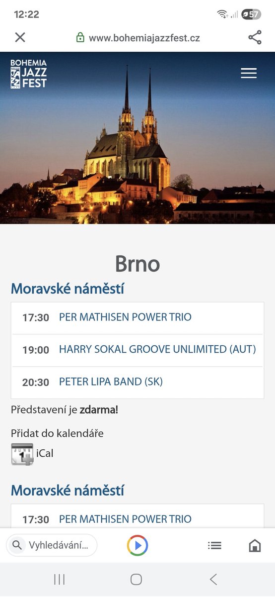 Dneska 14.7. v Brně na Moraváku! 
Bohemia Jazz Fest.