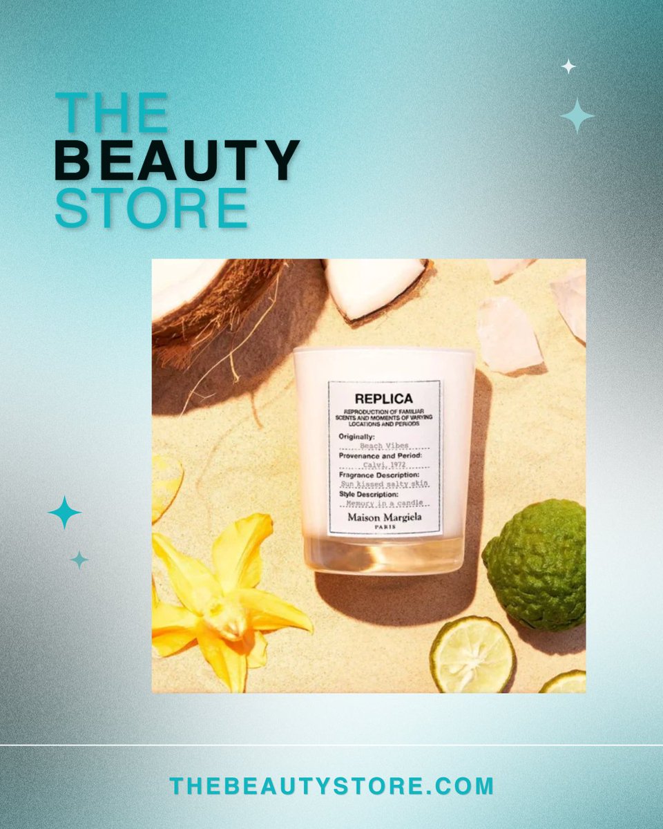 thebeautystore's tweet image. 🏖️ Maison Margiela Replica Beach Walk: summer in a candle 🕯️
Perfect for bringing a touch of summer calm into your home.
Light it, breathe in, and escape.

#MaisonMargiela #ReplicaBeachWalk #ScentedCandles #TheBeautyStore #HomeFragrance #SummerVibes #CalmAtHome #FragranceLovers