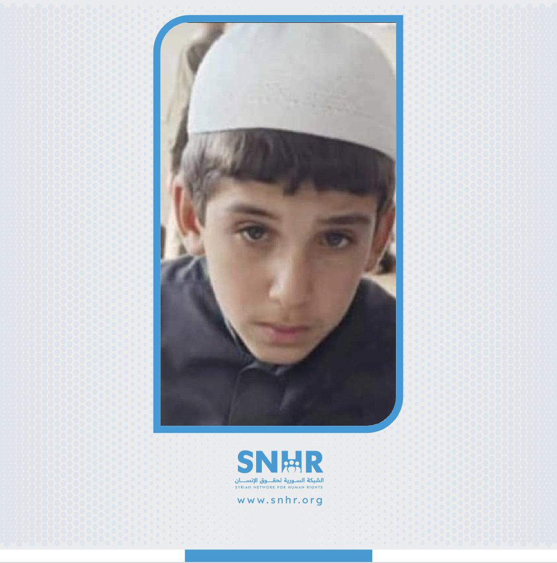 snhr's tweet image. The death of the child Muhammad Al-Alou as a result of a landmine explosion in the village of Al-Jat in the #Aleppo countryside on July 12, 2025
Details: news.snhr.org/?p=152678
#SNHR #Syria
