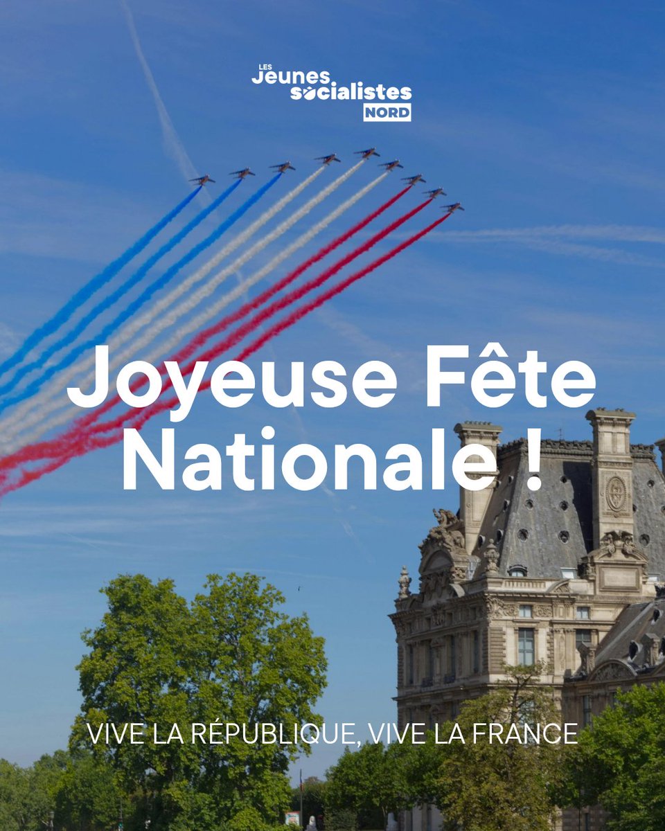 🇫🇷 Le 14 juillet, nous célébrons bien plus qu’une fête nationale : nous honorons la force du peuple quand il se lève pour sa liberté, son égalité et sa dignité.

Que cette date nous rappelle que la République est un combat quotidien. 

Vive la République, vive la France !