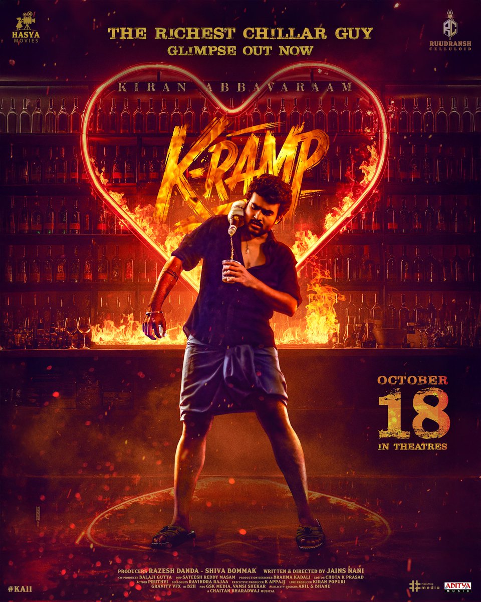Ruudransh Celluloid (@ruudranshcinema) on Twitter photo ELLAVARKKUM NAMASKΔRAM π
Life Elaa Undi?
Presenting <a href="/Kiran_Abbavaram/">Kiran Abbavaram</a> as 'THE RICHEST CHILLAR GUY' from #KRamp β€οΈβπ₯π
#KRampGlimpse Out Now π₯
β youtu.be/lrX7TFjBeF4
IN THEATERS THIS DIWALI - OCTOBER 18, 2025 π§¨
#HBDkiranabbavaram ELLAVARKKUM NAMASKΔRAM π
Life Elaa Undi?
Presenting <a href="/Kiran_Abbavaram/">Kiran Abbavaram</a> as 'THE RICHEST CHILLAR GUY' from #KRamp β€οΈβπ₯π
#KRampGlimpse Out Now π₯
β youtu.be/lrX7TFjBeF4
IN THEATERS THIS DIWALI - OCTOBER 18, 2025 π§¨
#HBDkiranabbavaram