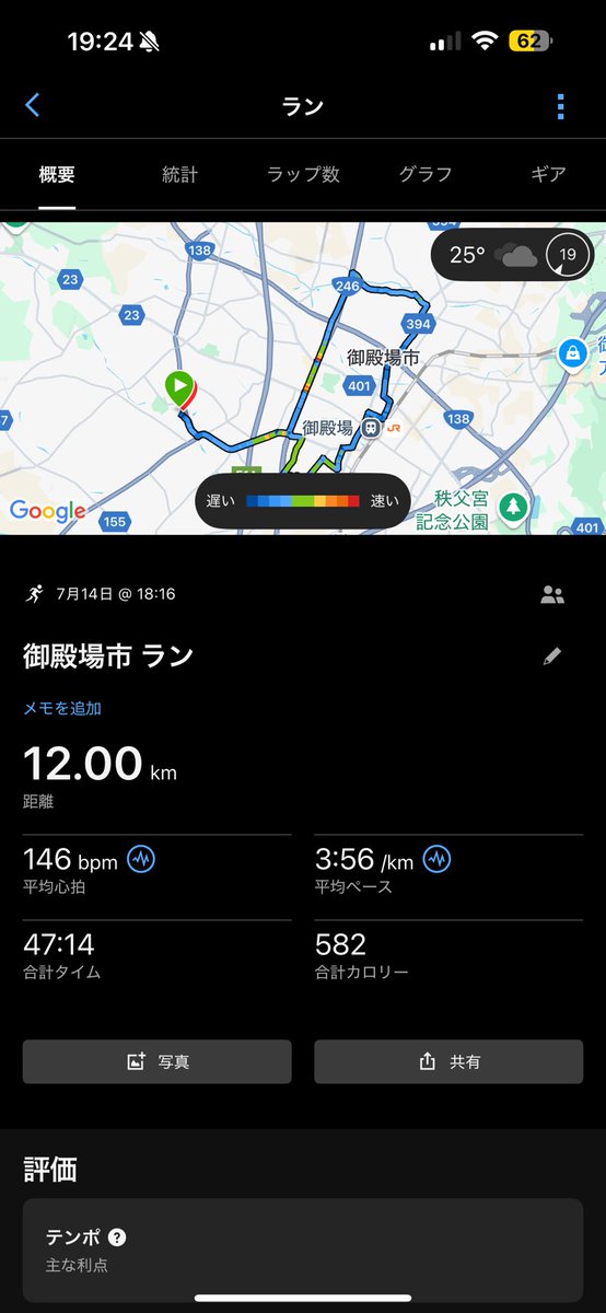 aaoshii_run's tweet photo. 2025.07.14
朝、12kジョグ🏃‍♂️
夜、12kジョグ🏃‍♂️

朝走ったから仕事後走る予定なかったけど明日の天気やばそうだから久しぶりに2部練

登山駅伝まで後3週間。今年は試走しないで走る。
試走も本番もきつすぎるから… https://t.co/xuAZAuPLMu