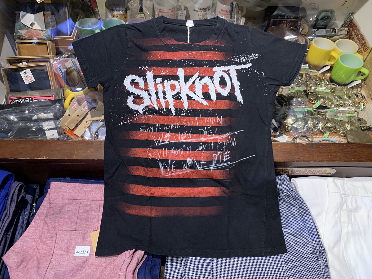 outsidekawasaki's tweet photo. USED Slipknot
Rock Tee Shirts

Size
写真1枚目
左から
Mぐらい
Sぐらい

Price ¥4950 Taxin

#アウトサイド川崎 #川崎 #古着 #川崎古着 #神奈川古着 #川崎古着マップ #川崎アメカジ #神奈川古着屋 #川崎古着屋 #slipnot #スリップノット #ロックtシャツ #ロックt #バンドｔシャツ #バンドt #アメカジ https://t.co/QNUHtwxk6V