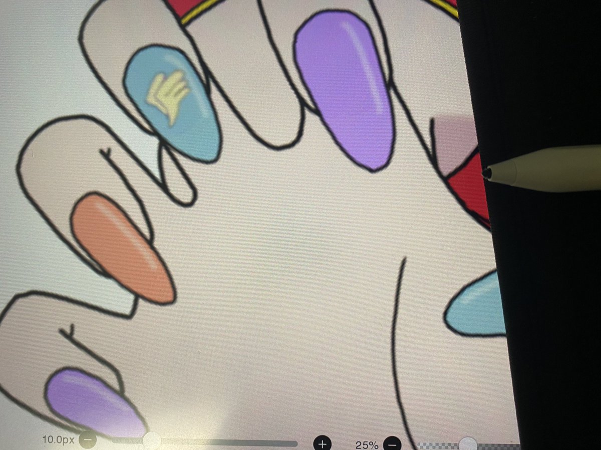 Rize_0715's tweet image. ネイルってこんな色ゴチャゴチャなのもありです？
知らない世界過ぎて教えてオシャの方