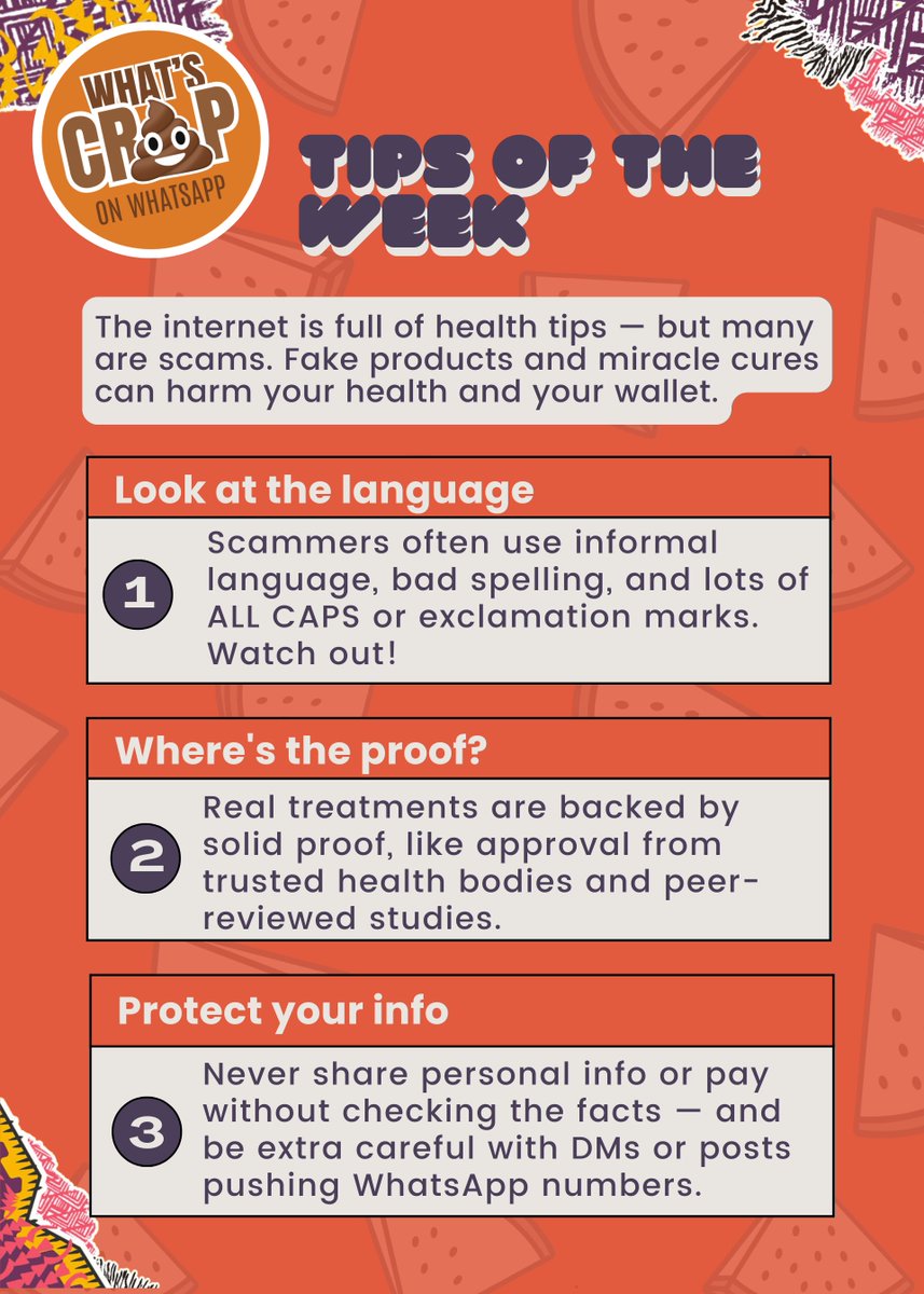 🚨 The internet is bursting with health ads and advice — but not all of it is safe or true. From fake products to miracle cures and dodgy home remedies, scams are everywhere.

💡 Want to protect your health and your wallet? Here’s how to spot a scam before it does harm.