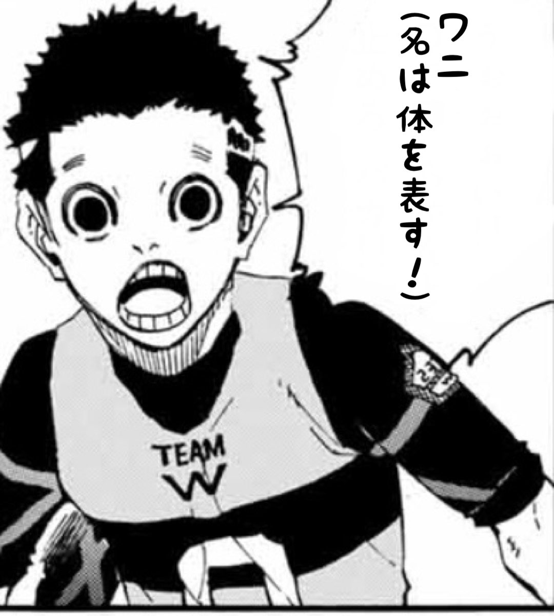 BLUELOCK_WM's tweet image. 【#ブルーロックキャラクターに1問1答!】
Q. 好きな動物
鰐間 計助(わにま けいすけ)
#ブルーロック
#エゴい