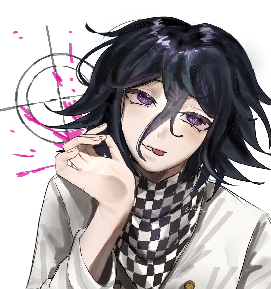 HungryStripes's tweet image. #Danganronpa #kokichiouma Doodle