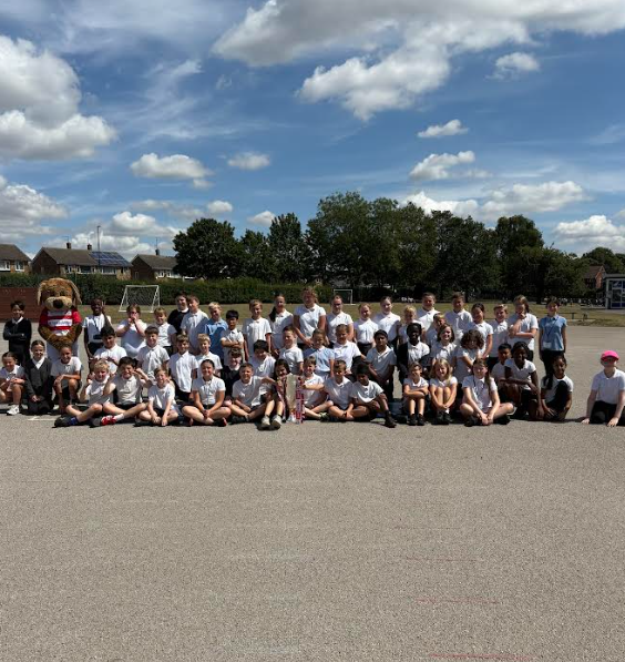 _Sandringham's tweet image. The children loved having a visit from Doncaster Rovers Mascot Donny Dog and the team. They had an assembly all about Resilience and Ambition and then got to take some pictures with the League 2 Trophy! @ExceedLP