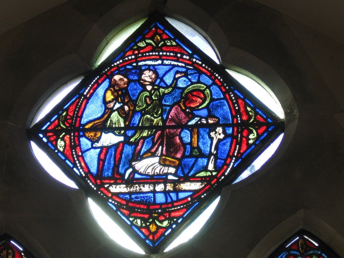 Great set of recent images of medieval stained glass salvaged in later times. Worth adding the one in Grately Church, Hampshire, salvaged from Salisbury Cathedral. John Piper knocked out by it, copied it and later became a leading stained glass designer