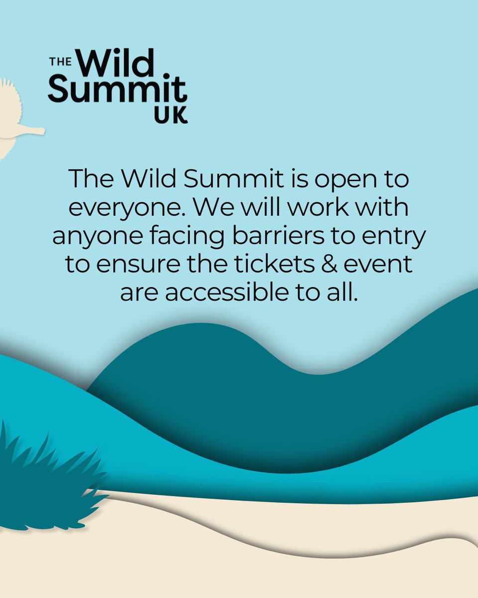WCL_News's tweet image. Everyone is welcome at #WildSummitUK for a day of talks, workshops, exhibitions, bat walks & more🍿
If you’re a student, or facing financial, social & other barriers to attendance there are ticket options available to you🎟️
Find out more via wildsummituk.eventbrite.co.uk