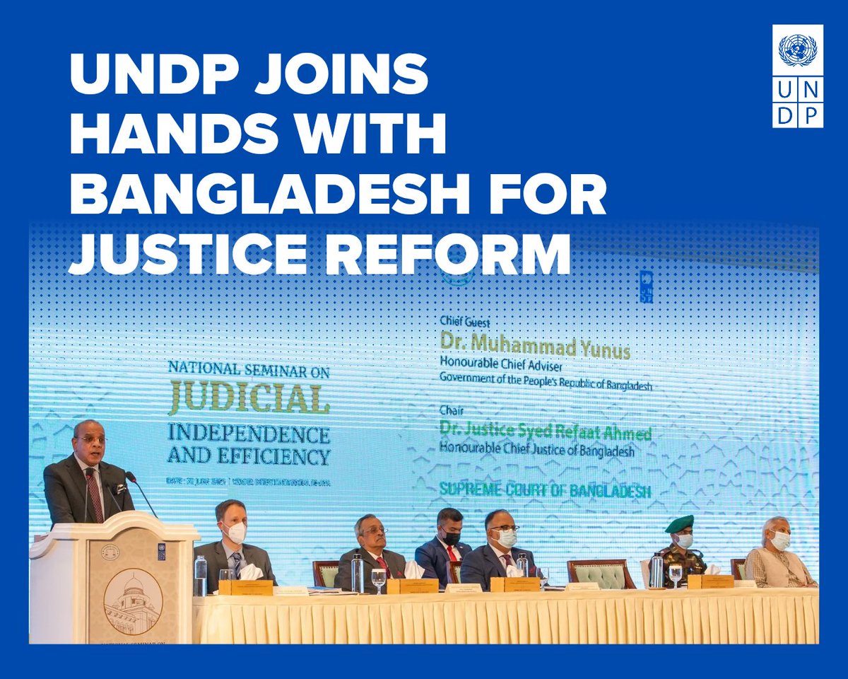 UNDP_BD's tweet image. Standing with 🇧🇩, @UNDP supports reforms for justice, equality, and accountability.
Read more: t.ly/AH6xx