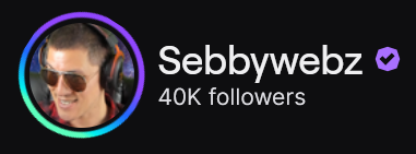 Sebbywebz's tweet image. WE FINALLY HIT 40,000 FOLLOWERS ON TWITCH 🎉
THANK YOU FOR HELPING ME GET HERE 🔥