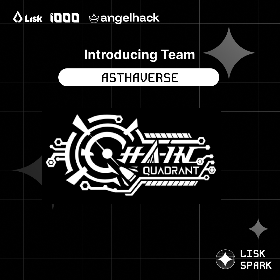 AngelHack's tweet photo. We’re excited to welcome Team Asthaverse (@chainquadrant )  to Lisk Spark!

Asthaverse is building Chain Quadrant, a cyberpunk MMORPG where players become bounty hunters in futuristic Southeast Asian-inspired cities. The game combines dual-token mechanics, NFT assets, and DAO governance to create a player-driven Web3 economy.

With 1,800 installs and 80M IDR in prototype revenue, Chain Quadrant has already demonstrated strong traction. Now in its pre-seed stage, Asthaverse is developing blockchain integration and NFT infrastructure as they continue building for the Southeast Asian gaming market.

🌐 Explore their project: https://t.co/qbIn9lJgxF
✨ Learn more about Lisk Spark: https://t.co/4LURKA4wDg
💡 Powered by @LiskSEA