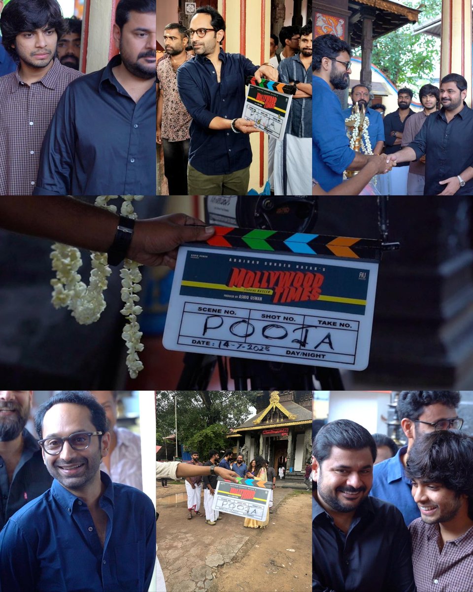 Press Release:

#MollywoodTimes is coming as  a movie within a movie – Ashiq Usman is producing the film directed by Abhinav Sundar Nayak with Naslen in the lead. The pooja of the film has been completed.