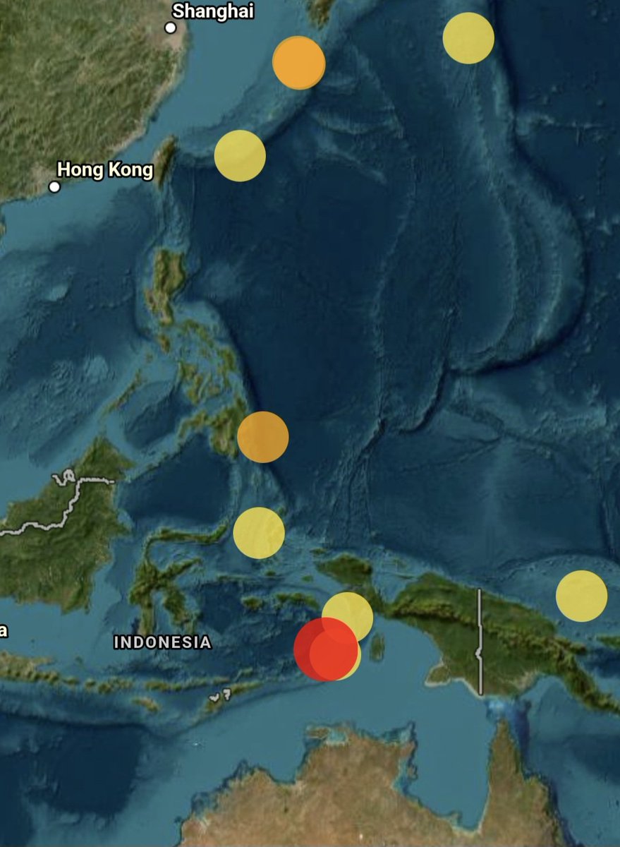The Ring of Fire is a little active atm!

Recent #Earthquake map.

#DarNT