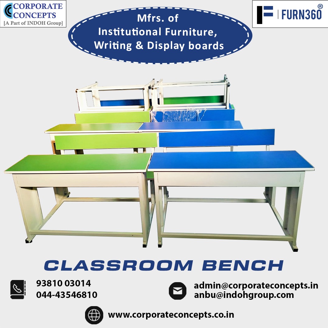 furn360's tweet image. "Smart Benches for Smarter Classrooms!"
📱 9629361872 | 📞 044-43546810
📩 admin@corporateconcepts.in
🌍 corporateconcepts.co.in

#ClassroomFurniture #StudentBench #InstitutionalFurniture #Furn360 #SchoolBench #StudySmart #ModernClassroom #CorporateConcepts #MadeForLearning