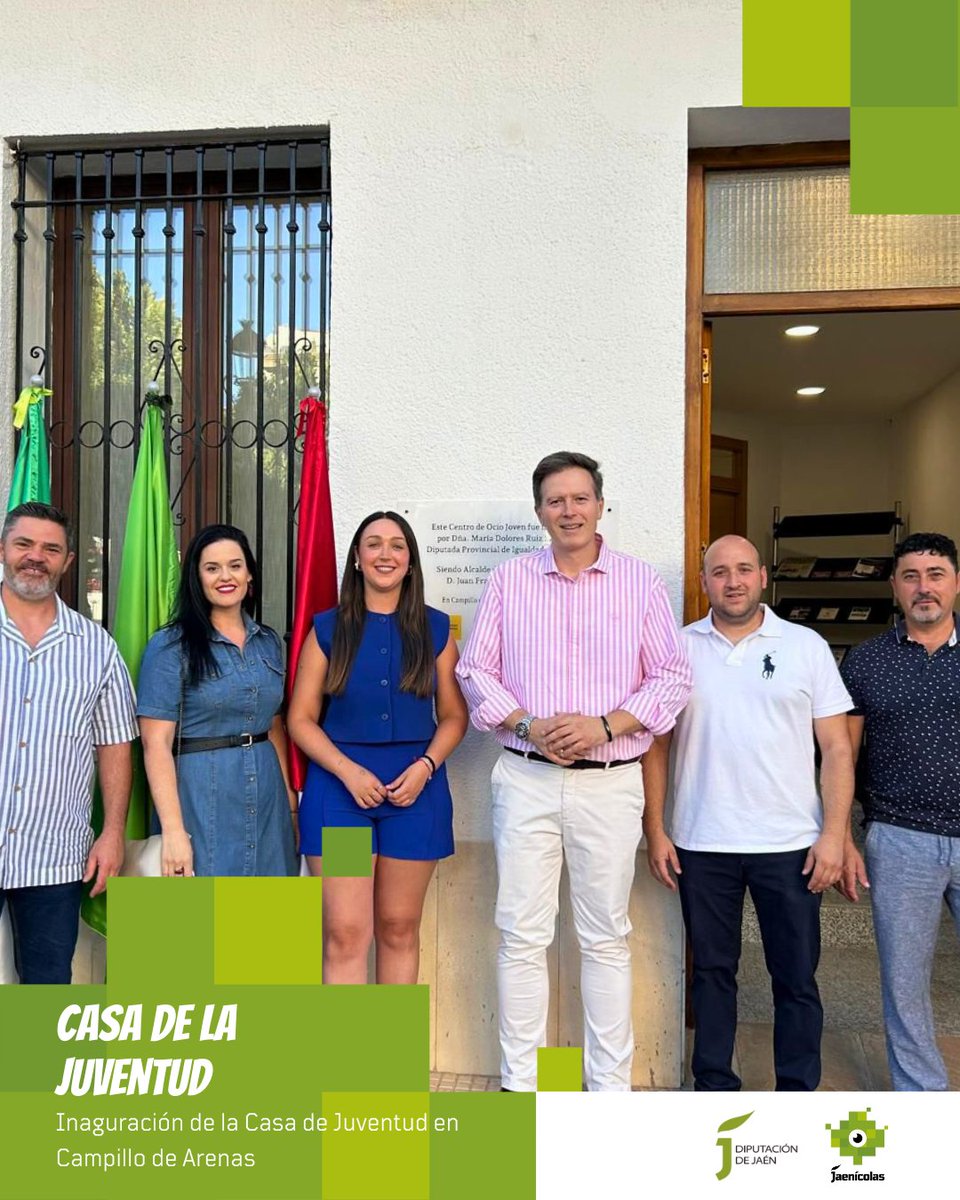 📍 Campillo de Arenas estrena su nueva Casa de la Juventud.

La diputada María Dolores Ruiz inauguró el pasado viernes este espacio pensado para impulsar el talento y la participación juvenil en el municipio.