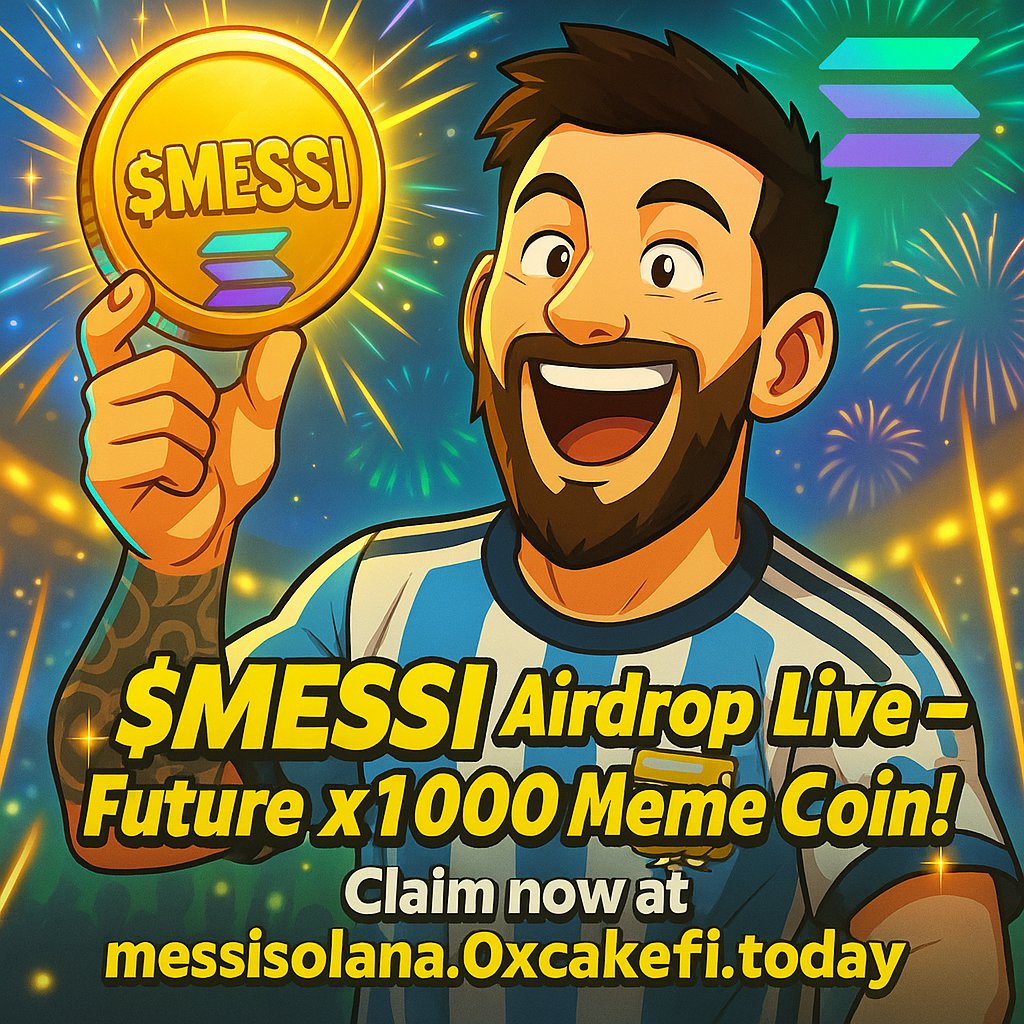 messiXsolana's tweet photo. ⚽️🚩 $MESSI MEME COIN on Solana is here to moon faster than Messi’s free kicks! 👇 https://t.co/fQp4NoKhfz