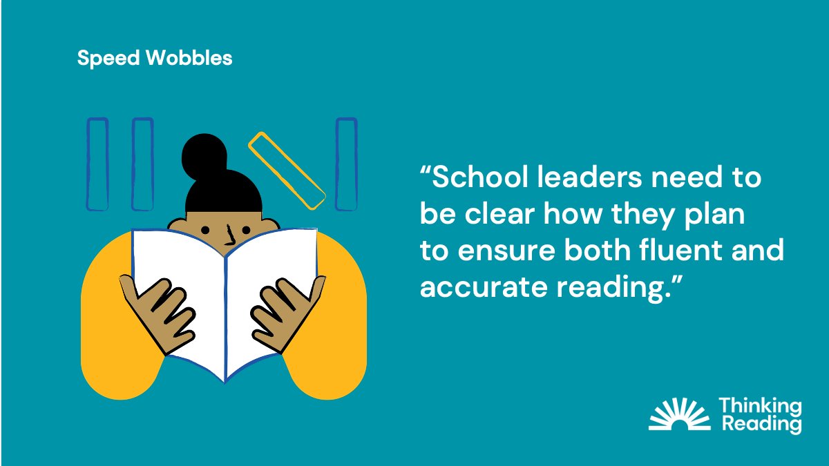 Senior leaders must ensure that training, resources and provision are allocated well, so that all children get the kind of reading help that they need. 

Read more in our blog ‘Speed Wobbles’ wp.me/p4hKgx-14p (5 min read).