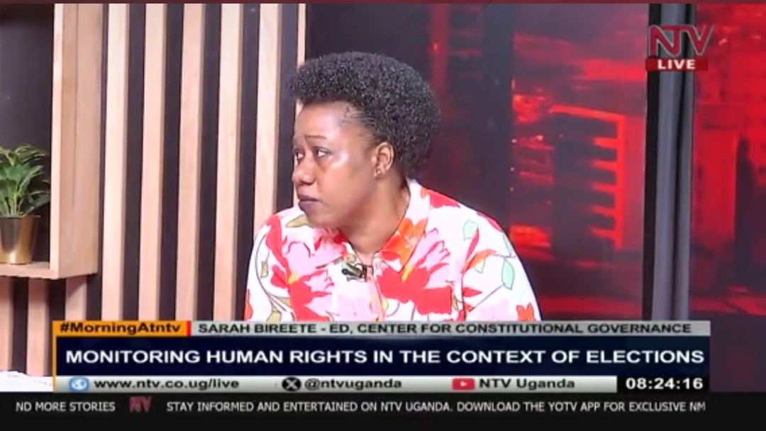 Center for Constitutional Governance (CCG) (@ccgea1) on Twitter photo "State resources should not be engaged in political party politics ~ that is partisan conduct which is prohibited by our electoral and political laws."-<a href="/SarahBireete/">Dr. Bireete Sarah</a> on #MorningAtNTV
<a href="/ntvuganda/">NTV UGANDA</a> <a href="/ChrisHigenyi/">Chris Higenyi</a> <a href="/ehorn_/">East and Horn Of Africa Observation Network</a> <a href="/HenryMuguzi/">Henry Muguzi</a> <a href="/MichaelAboneka/">Michael Aboneka</a> <a href="/PerryAritua/">Perry Aritua</a> "State resources should not be engaged in political party politics ~ that is partisan conduct which is prohibited by our electoral and political laws."-<a href="/SarahBireete/">Dr. Bireete Sarah</a> on #MorningAtNTV
<a href="/ntvuganda/">NTV UGANDA</a> <a href="/ChrisHigenyi/">Chris Higenyi</a> <a href="/ehorn_/">East and Horn Of Africa Observation Network</a> <a href="/HenryMuguzi/">Henry Muguzi</a> <a href="/MichaelAboneka/">Michael Aboneka</a> <a href="/PerryAritua/">Perry Aritua</a>