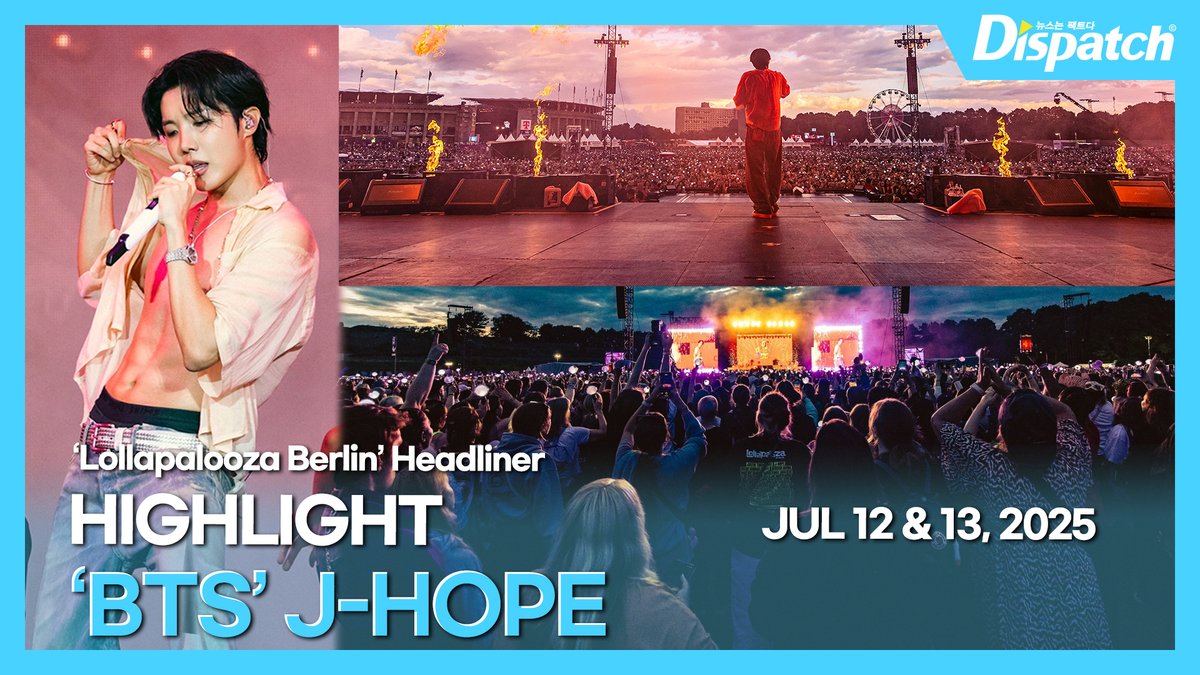 [🎥] '방탄소년단' 제이홉('BTS' J-HOPE), '롤라팔루자 베를린' 헤드라이너 하이라이트ㅣ'Lollapalooza Berlin’ Headliner HIGHLIGHT

youtu.be/Dp9a8_G_m3Y

#방탄소년단 #BTS #제이홉 #J_HOPE #정호석 #JeongHoseok #롤라팔루자 #lollapalooza #headliner #highlight #dipe #dispatch #디스패치