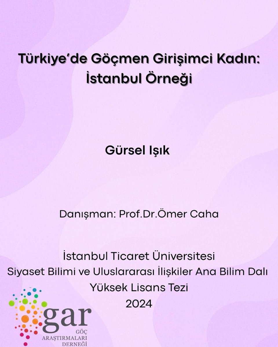 🎓 #GuncelGocTezleri - IV. 
Bu değerli çalışmaların yaygınlaşması ve yeni araştırmalara ilham olması dileğiyle!  <a href="/kocebru21/">Ebru Koç</a>, <a href="/EmineTrkmen18/">Emine Türkmen Er</a>. 
Tezlerinizi bizimle paylaşmak için: 
📩 gar@gocarastirmalaridernegi.org