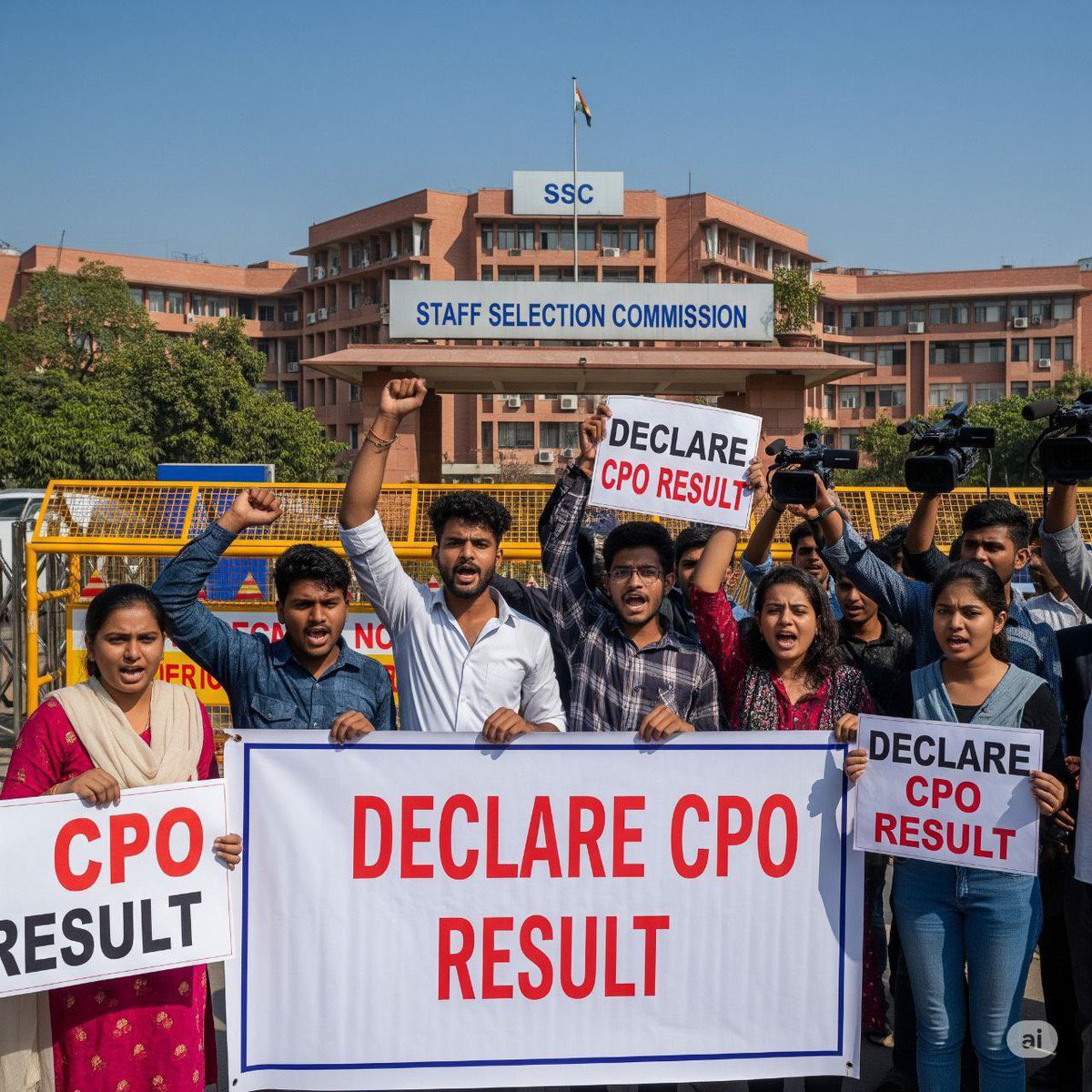 कब तक छात्रों के धैर्य की परीक्षा लेते रहोगे? 😤
📢 #SSCCPO2024_Result
👉 SSC CPO 2024 का रिज़ल्ट तुरंत जारी किया जाए !
📝 CPO 2025 की नोटिफिकेशन जल्द लाई जाए !
✊🏻 देश का छात्र अब एकजुट है, SSC को जवाब देना ही होगा।

🔁 शेयर करें | 🗣️ आवाज़ उठाएं |
#JusticeForAspirants