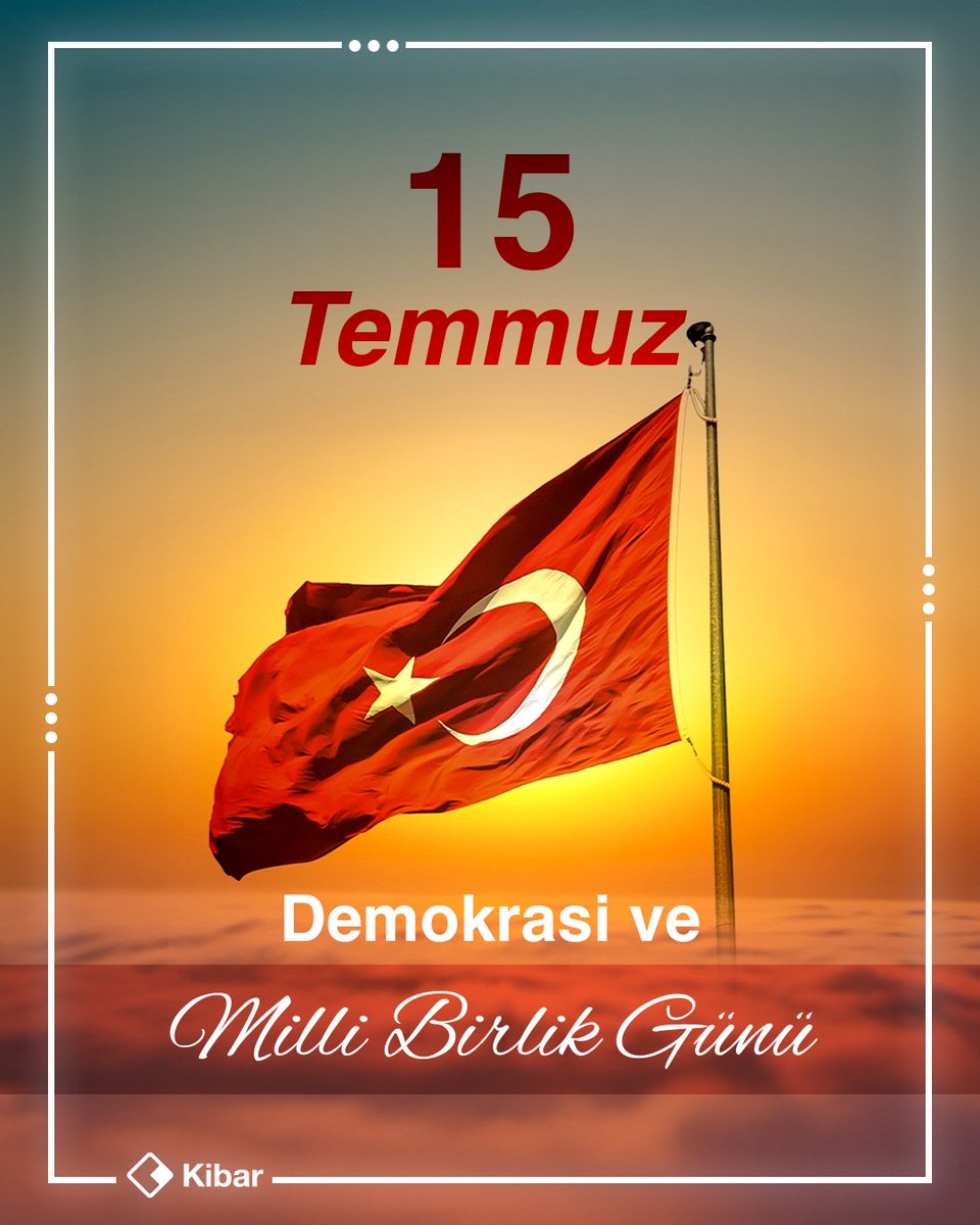 Geçmişten bugüne milli birliğimiz için mücadele eden tüm şehitlerimizi ve gazilerimizi saygıyla anıyoruz.
#DemokrasiveMilliBirlikGünü

We respectfully commemorate all our martyrs and veterans who have fought for our national unity from past to present.