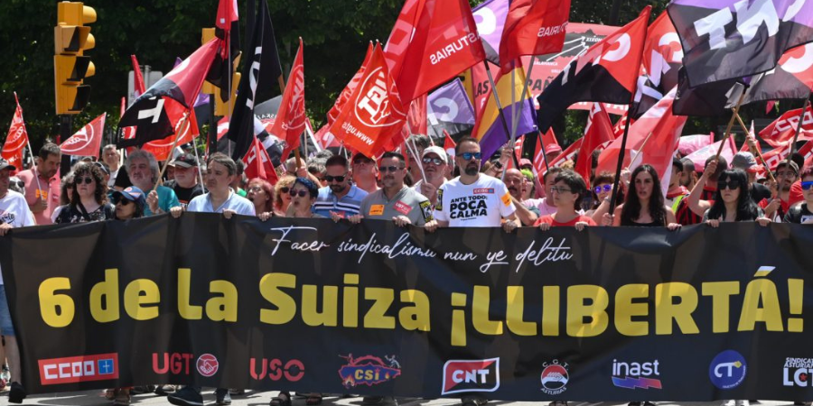 #USO se mantiene firme en la defensa de <a href="/6delaSuiza/">6 de la Suiza</a> y exige su libertad inmediata tras haber ingresado voluntariamente en prisión. #HacerSindicalismoNoEsDelito #FacerSindicalismuNunYeDelitu 
uso.es/uso-pide-la-li…